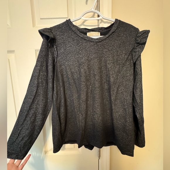 Michael Kors Shimmering Black Top - Picture 2 of 6